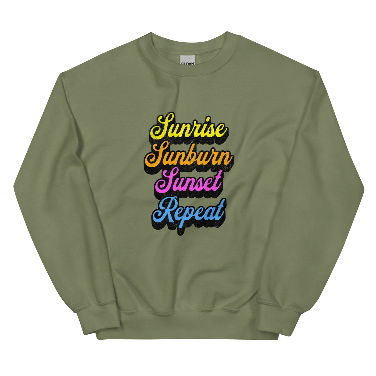 Sunrise, Sunburn, Sunset, Repeat Sweatshirt