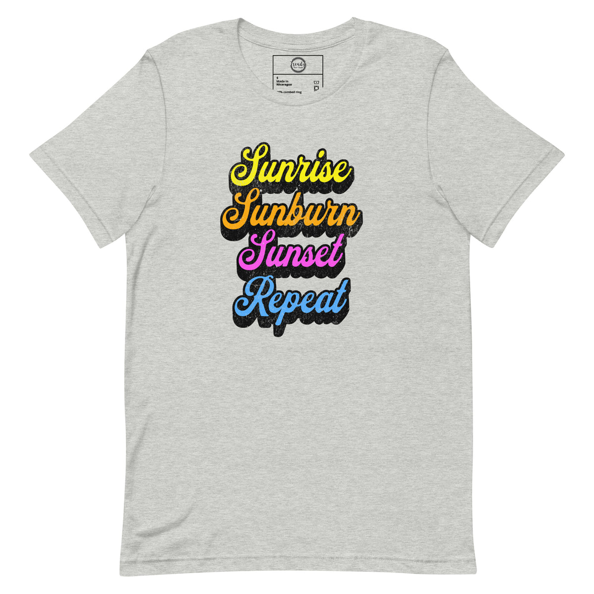 Sunrise, Sunburn, Sunset, Repeat t-shirt
