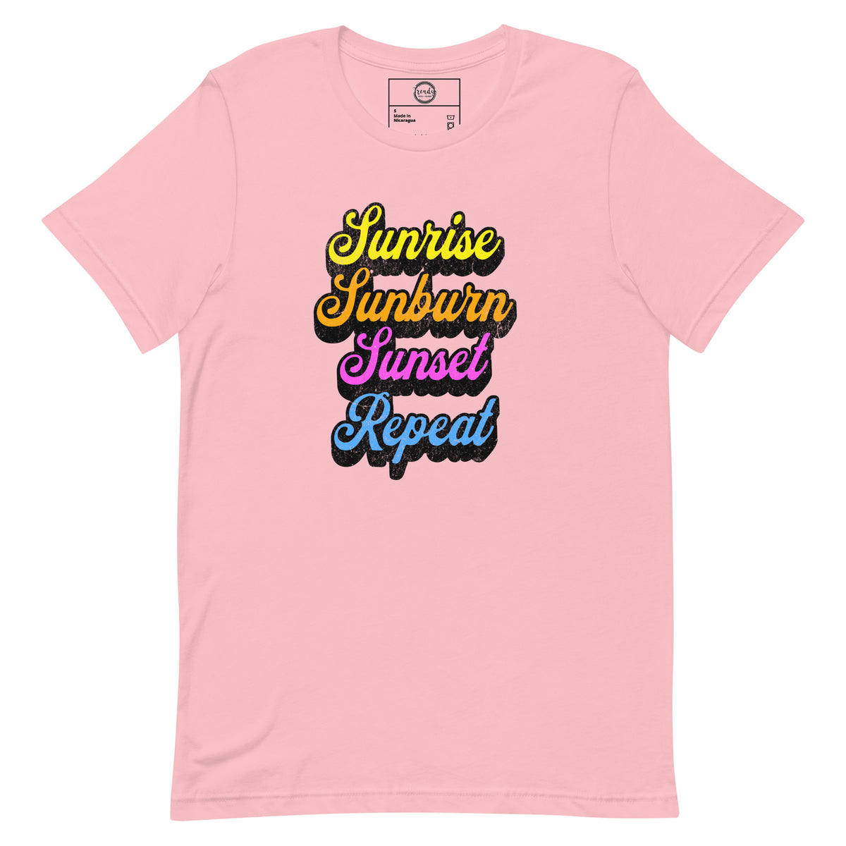 Sunrise, Sunburn, Sunset, Repeat t-shirt