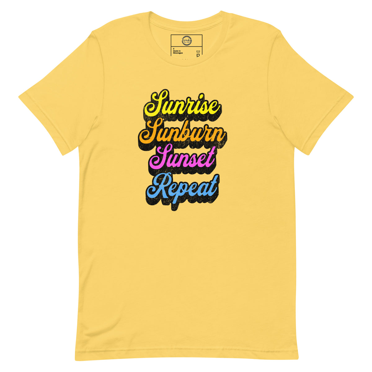 Sunrise, Sunburn, Sunset, Repeat t-shirt